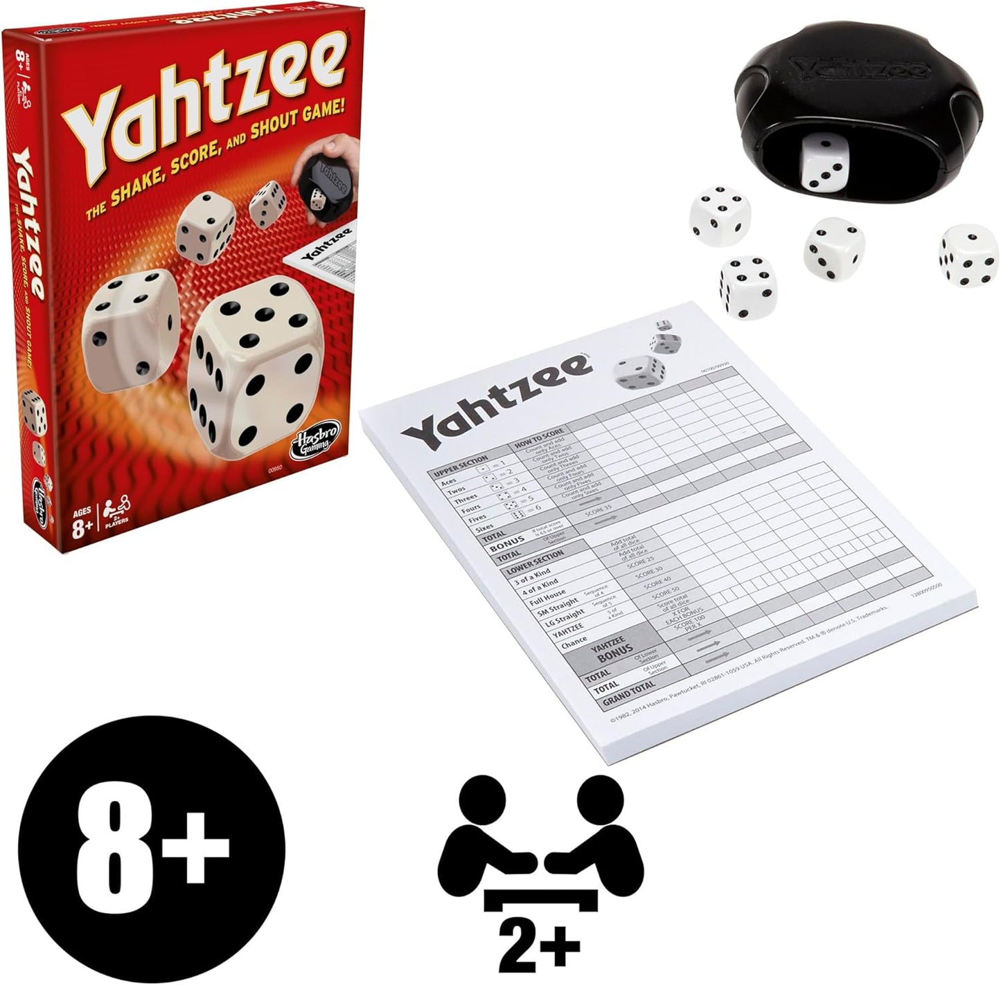 Hasbro Gaming Yahtzee - The Shake, Score and Shout Game for Ages 8+