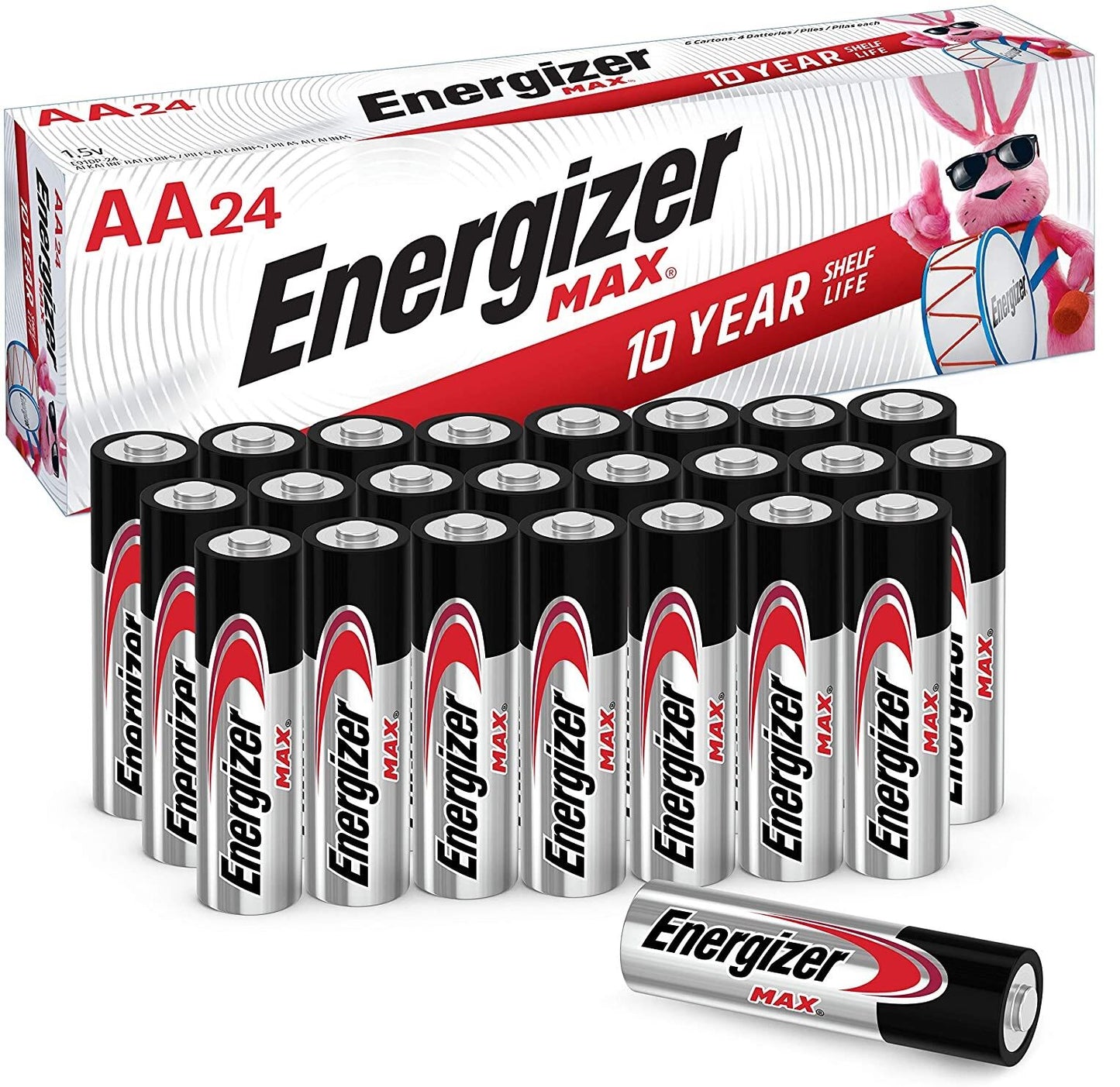 Energizer MAX Alkaline AA Batteries, 24 Pack (Packaging may Vary/NO BOX)