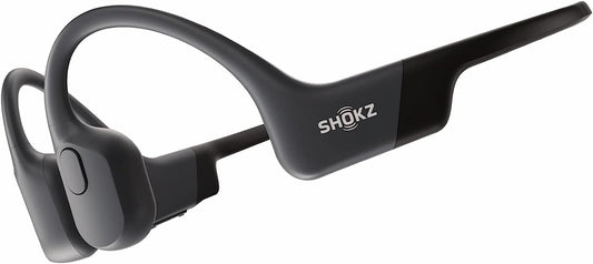 Shokz Open Run Bone Conduction Sport Headphones, Black