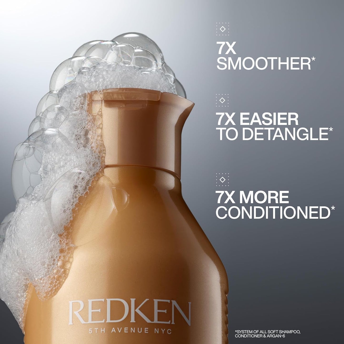 Redken All Soft Shampoo Argan Oil + 2% Moisture Complex 10.1 fl oz / 300ml