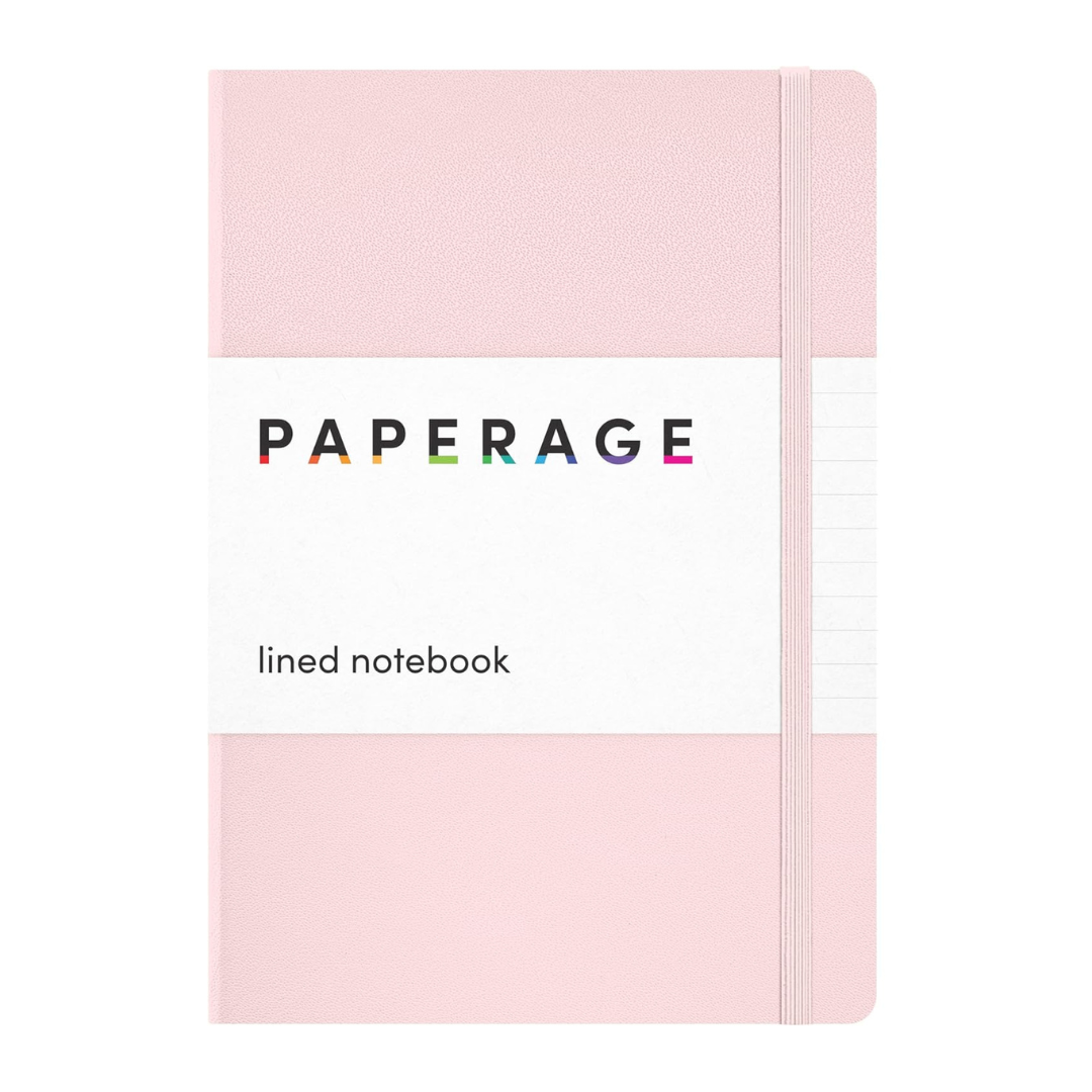 Paperage Hardcover Lined Notebook 160 pages 100gsm, 1 Piece