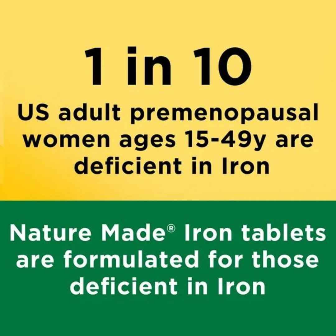 Nature Made Iron 65mg (150 Tablets)