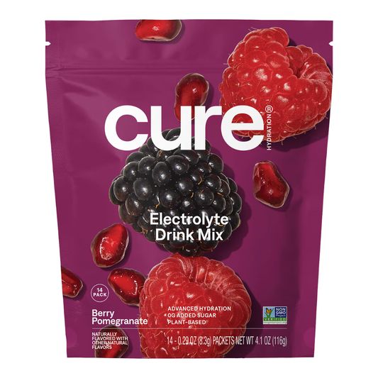Cure Hydration Electrolyte Drink Mix Berry Pomegranate, 14 Pack