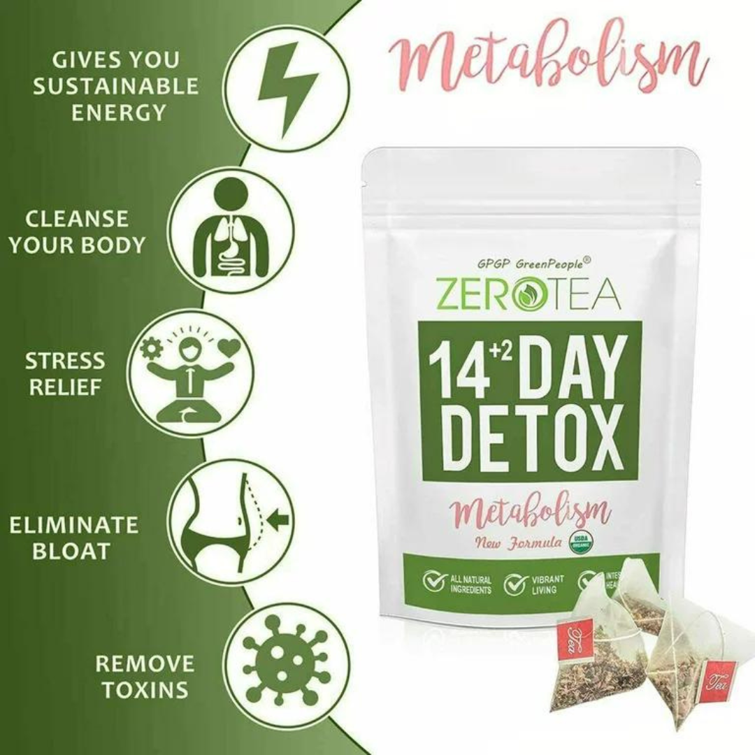 Zero Tea Detox Tea, Weight Loss Tea, Teatox Herbal Tea for Cleanse 14+2days