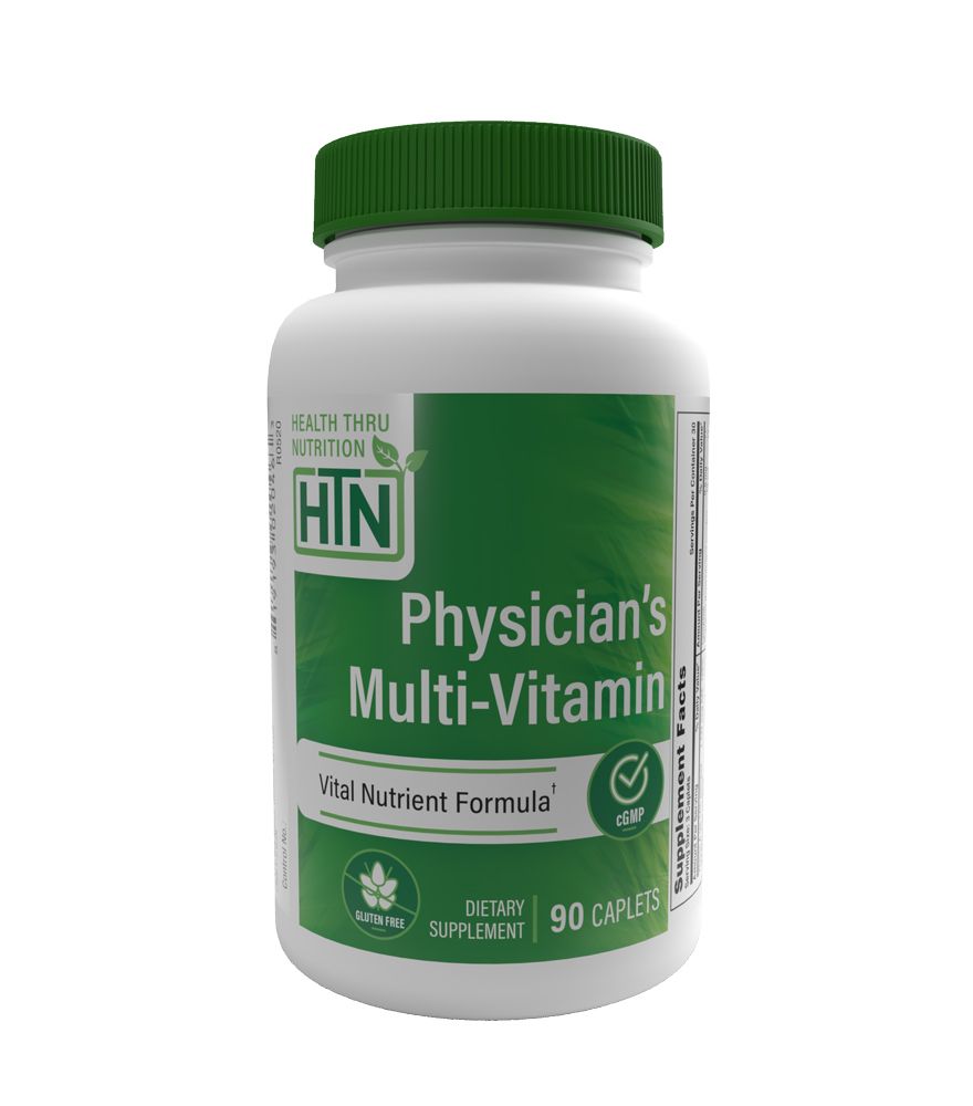 Health Thru Nutrition Physician's MultiVitamin Complex 90 Caplets Eye, Cardiovascular, Digestive Health, Immune System