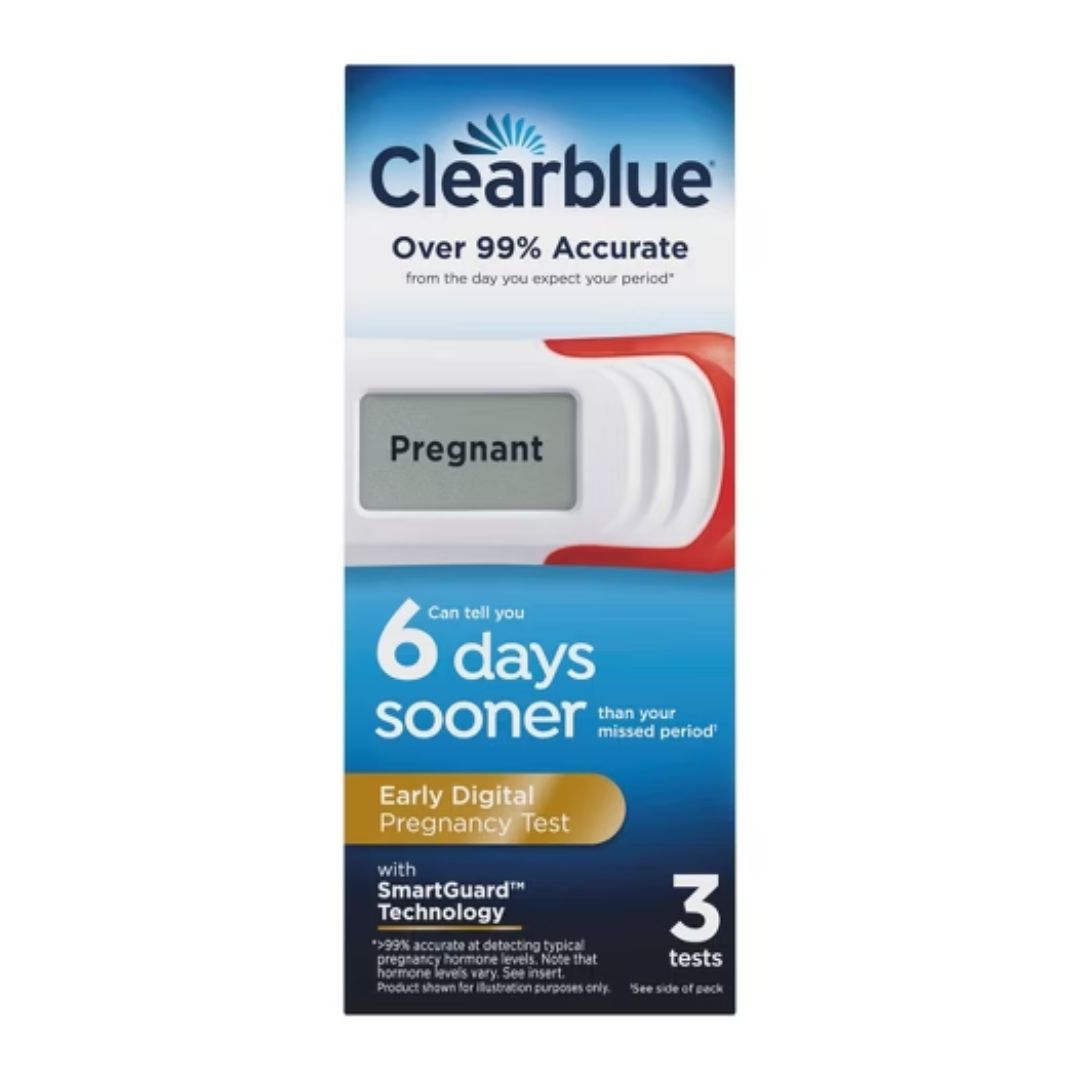 Clearblue Digital Pregnancy Test with Smart Countdown (3 Pregnancy Tests)