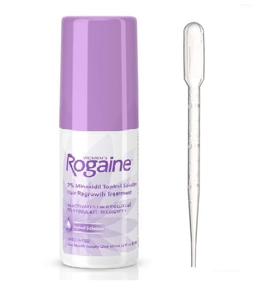 Womens Rogaine 2% Minoxidil Topical Solution Hair Regrowth Treatment 60 ml - One Month Supply