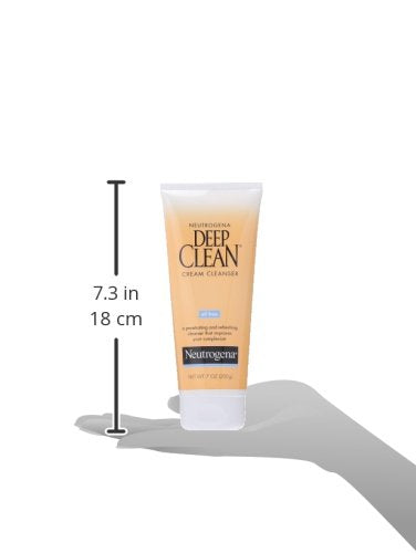 Neutrogena Deep Clean Cream Cleanser, Oil Free, 7 oz / 200g