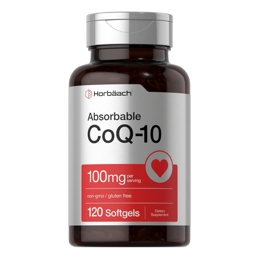 Horbaach Absorbable CoQ-10 100mg Supplement 120 Softgels