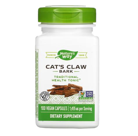 Nature's Way Cat's Claw Bark Caps, 1,455mg per serving, 100 Capsules