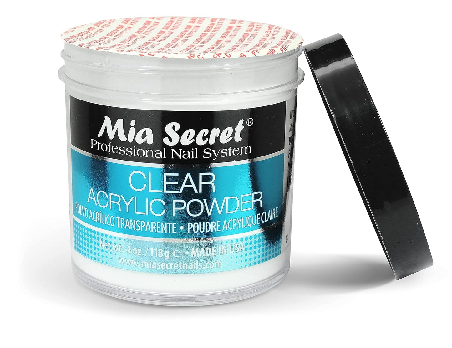 Mia Secret Professional Nail System Clear Acrylic Powder 4 oz / 118g
