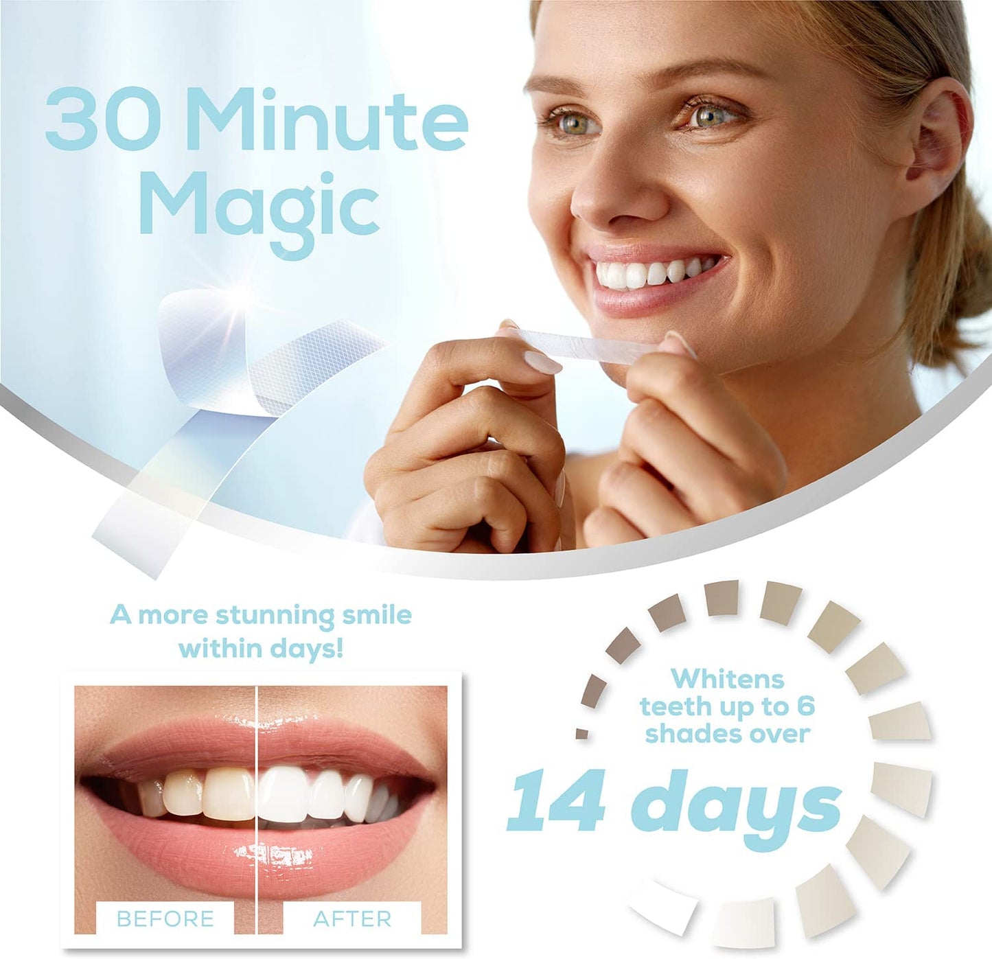 Venus Visage Bright White Advanced Whitening Teeth Whitening Strips 28 Strips