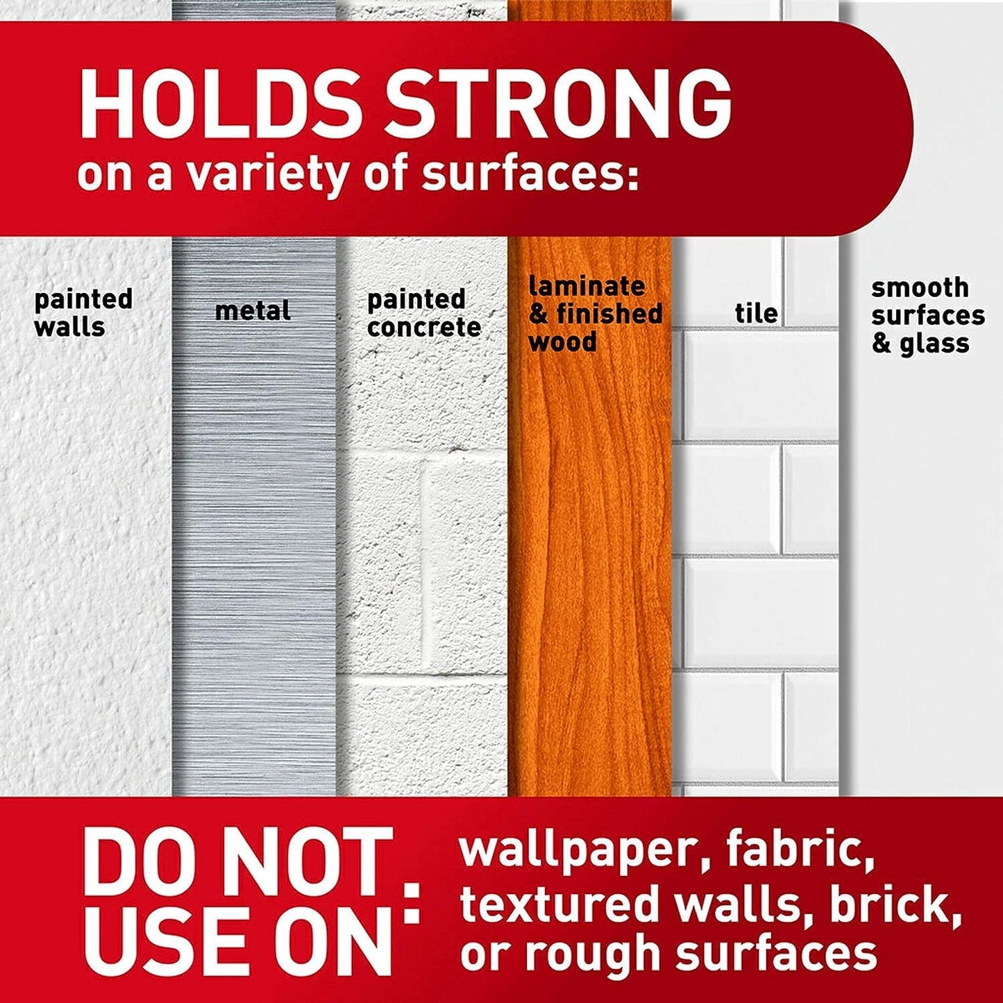 3M Command Large Picture Hanging Strips, 4 Pairs