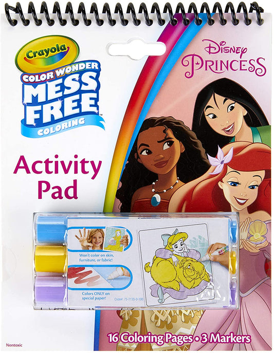 Crayola Color Wonder Mess Free Coloring Dis Ney Princess Activity Pad 1 Count