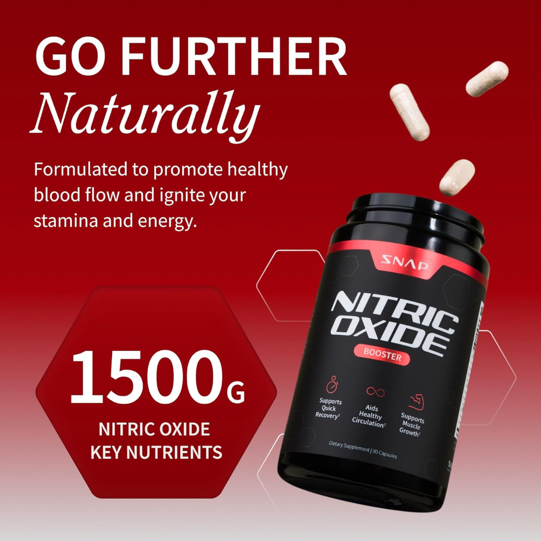 SNAP Supplements Nitric Oxide Booster, 90 Capsules