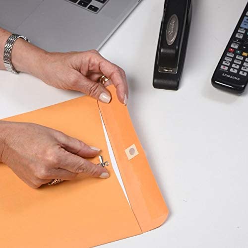 Quality Park 9" x 12" Clasp Envelopes Brown Kraft with Deeply Gummed Flaps, 37890 (RUSTY CLASPS)