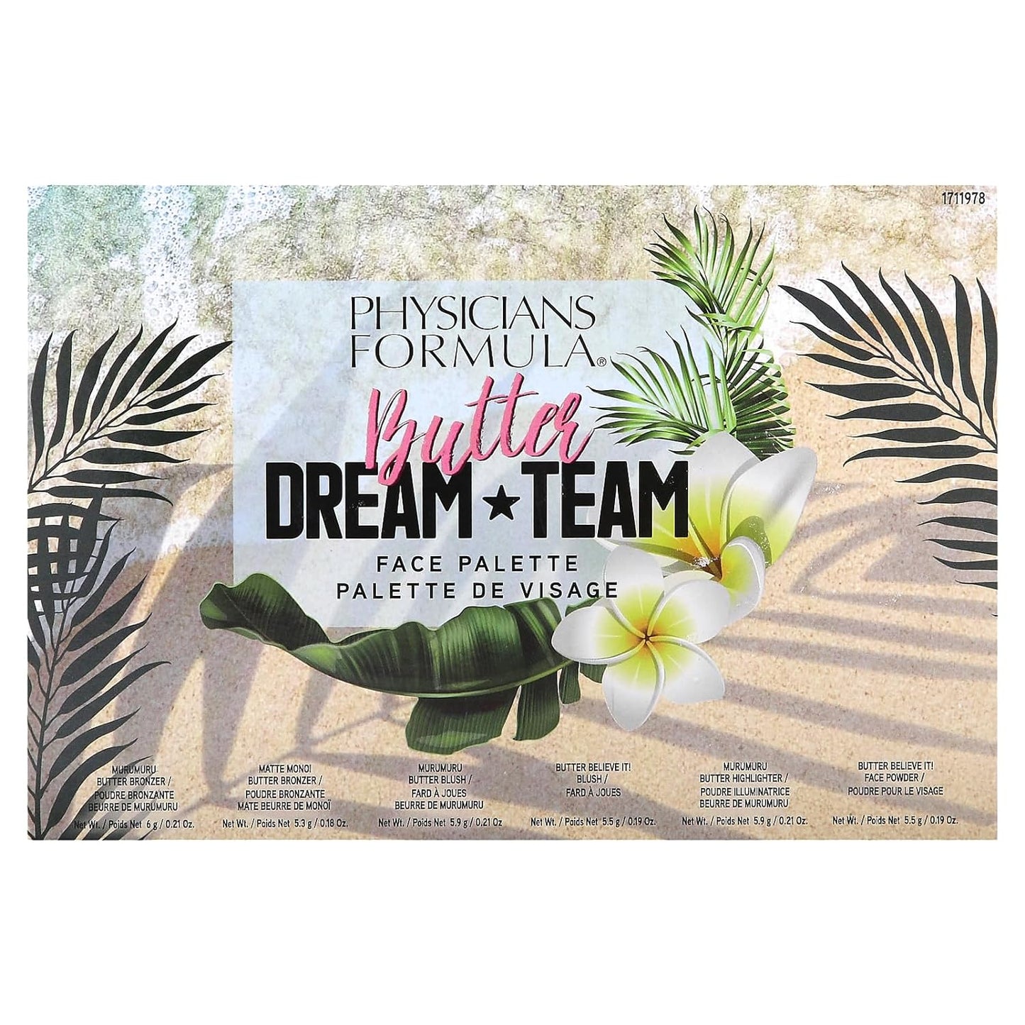 Physicians Formula Butter Drean Team Face Pallete Gift Set Bronzer, Blush, Face Powder Makeup Collection
