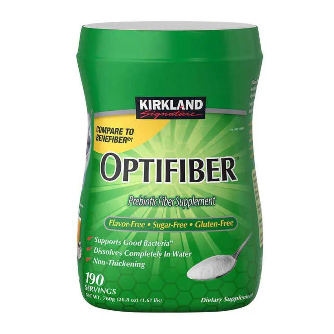 Optibiber Kirkland Signature Optifiber Prebiotic Fiber Supplement 190 Servings 7 ...