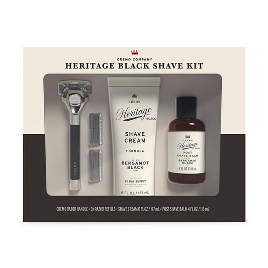 Cremo Company Heritage Black Shave Kit
