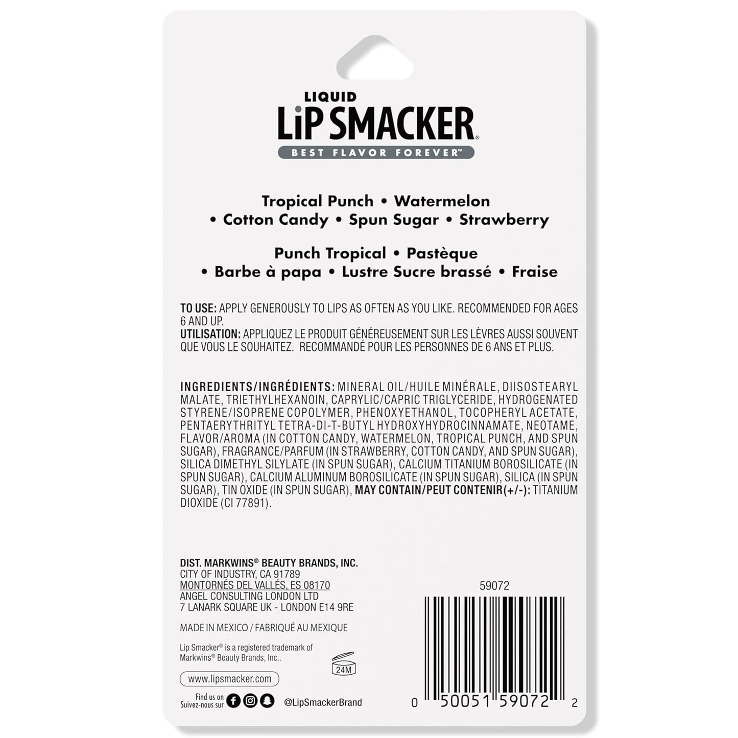 Liquid Lip Smacker, Lip Gloss Friendship, 5 Pieces