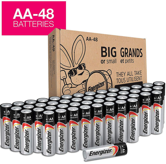 Energizer AA Batteries, Double A Battery Max Alkaline (48 Count)
