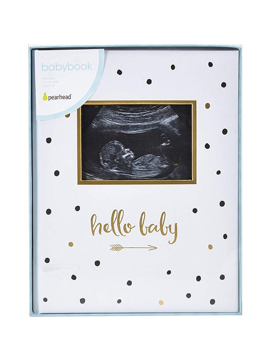 Baby Book Pearhead Hello Baby (Polka Dots)