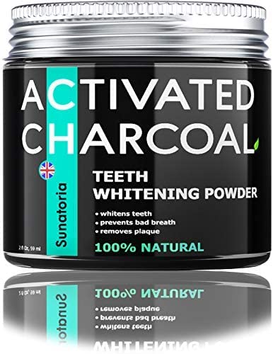Sunatoria Activated Charcoal Teeth Whitening Powder, 2 Fl Oz