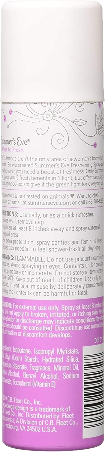 Summer's Eve Island Splash Freshening Spray 5 In 1 Neutralizes Odor 56.7g