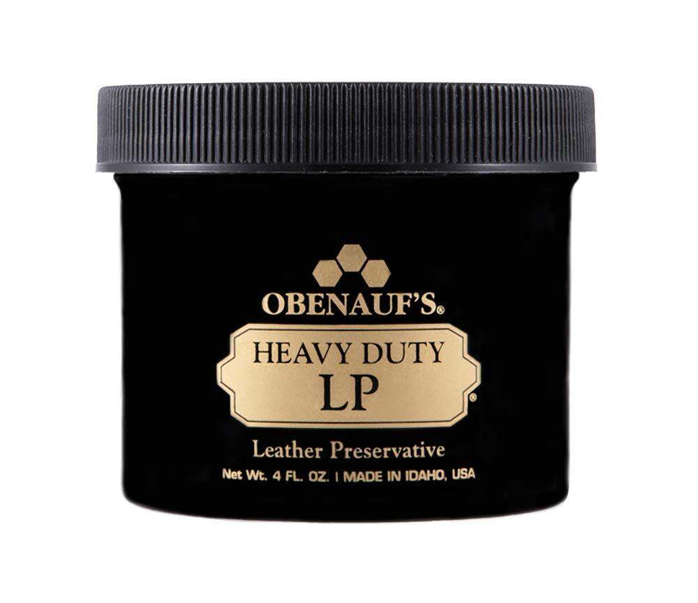 Obenauf's Heavy Duty LP Leather Conditioner Natural Oil Beeswax Formula (4oz)