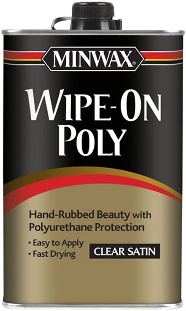 Minwax 40900 1 Pint Clear Satin Finish Wipe-On Polyurethane Finish, 16 fl.oz PACKAGING MAY VARY