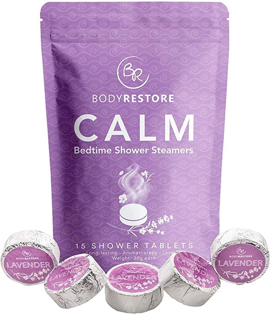 Body Restore Bedtime Shower Steamers Calm Shower Tablets, Packaging May Vary