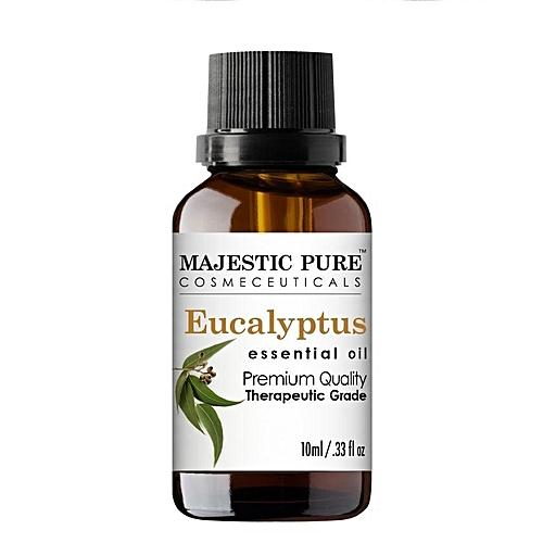 Majestic Pure Aromatherapy Essential Oils, Eucalyptus 0.33 fl oz / 10 ml