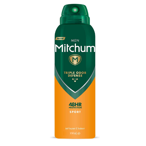 Mitchum Men Sport 48 HR Triple Odor Defense Antiperspirant & Deodorant Spray, 150ml