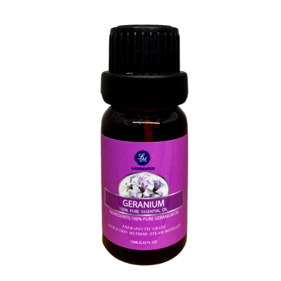 Lagunamoon 100% Pure Essential Oil Geranium 0.33 Fl Oz (10ml)