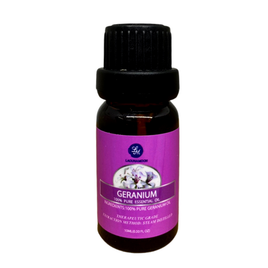 Lagunamoon 100% Pure Essential Oil Geranium 0.33 Fl Oz (10ml)