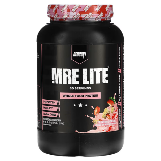 Redcon1 MRE Lite Strawberry Shortcake Whole Food Protein Powder 30 Servings, 870 g