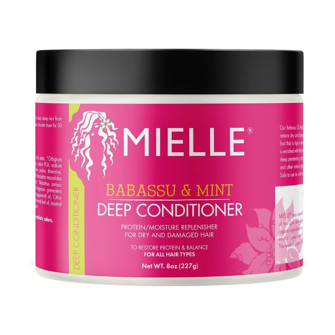 Mielle Babassu & Mint Deep Conditioner For All Hair Types 8 oz (227g)
