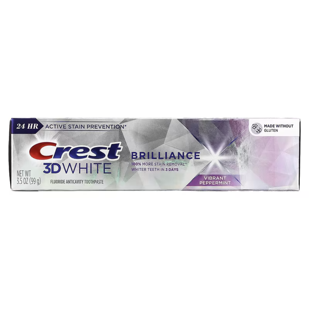 Crest 3D White Brilliance Toothpaste, Vibrant Peppermint