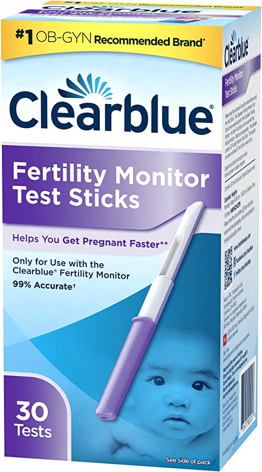 Clearblue Full Fertility Window Monitor Test Sticks, 30 Tests PACKAGING MAY VARY