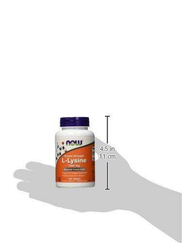 NOW Double Strength L-Lysine 1000 mg, 100 Tablets