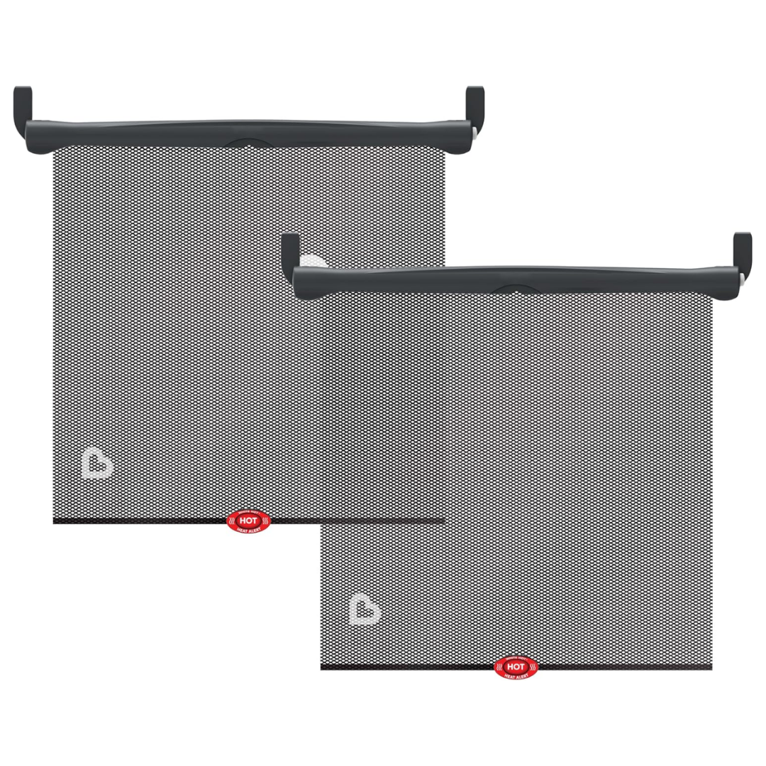 Munchkin Brica Sun Safety Car Window Shade 2 Pieces, Black