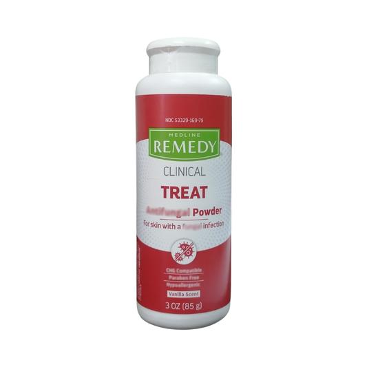 Medline Remedy Clinical Care Body Powder Vanilla Scent, 3 oz / 85 g
