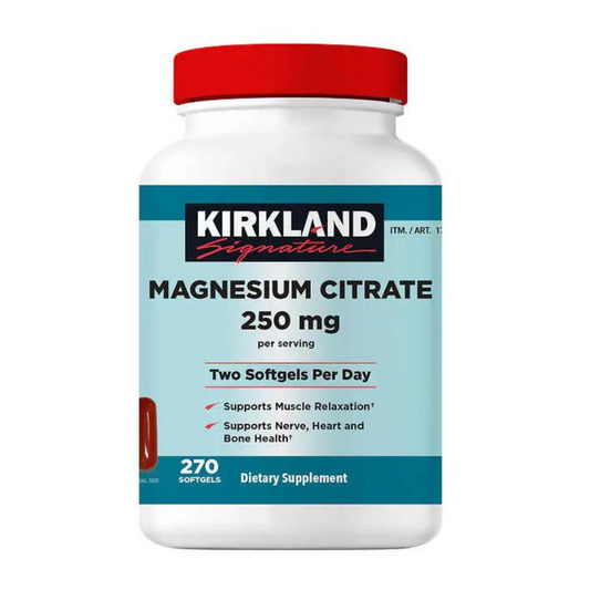 Kirkland Signature Magnesium Citrate 250mg 270 Softgels