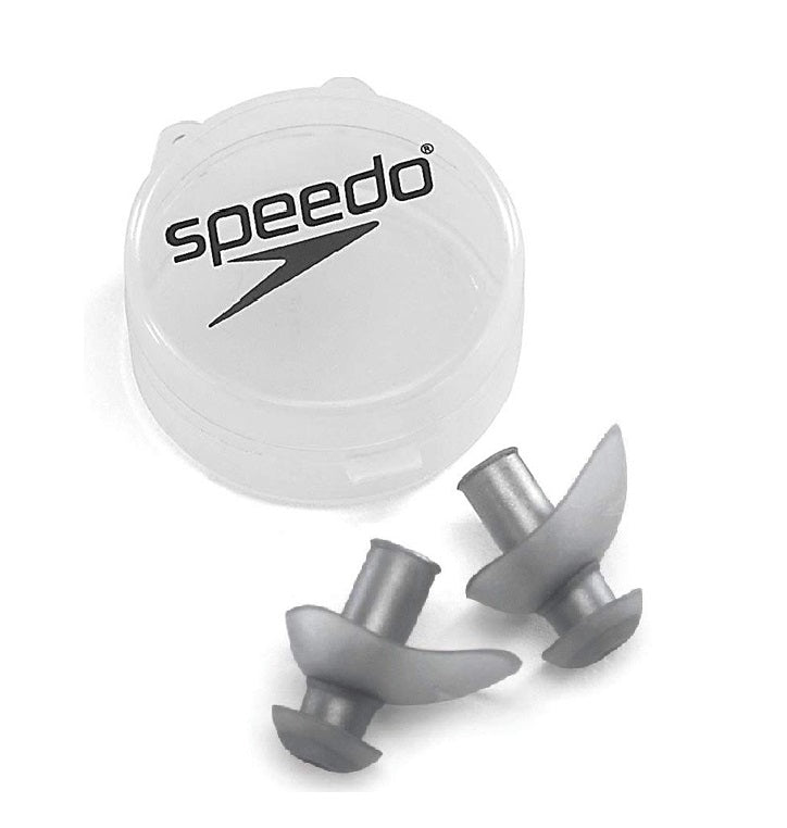 Speedo Ergo Ear Plugs, Silver, 1 Pair