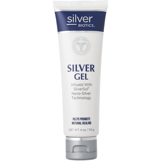 Silver Biotics Silver Gel Infused with SilverSol, Nano-Silver Technology, 4 oz. / 114g