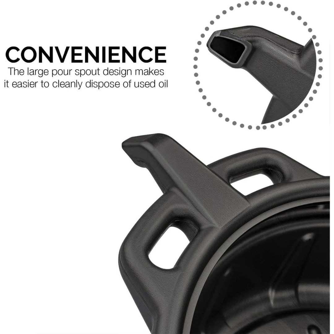 Neiko Drain Pan Black - 2 Gallon, 20762A