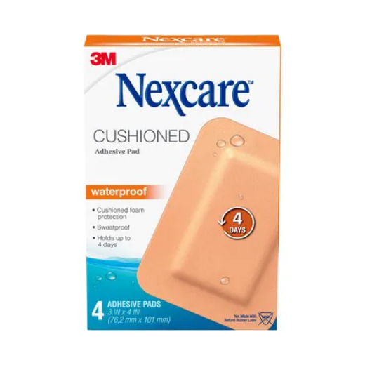 Nexcare Absolute Waterproof Adhesive Gauze Pad 3 Inches X 4 Inches