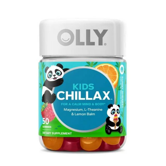Olly Kids Chillax Magnesium, L-Theanine & Lemon Balm (50 Gummies)