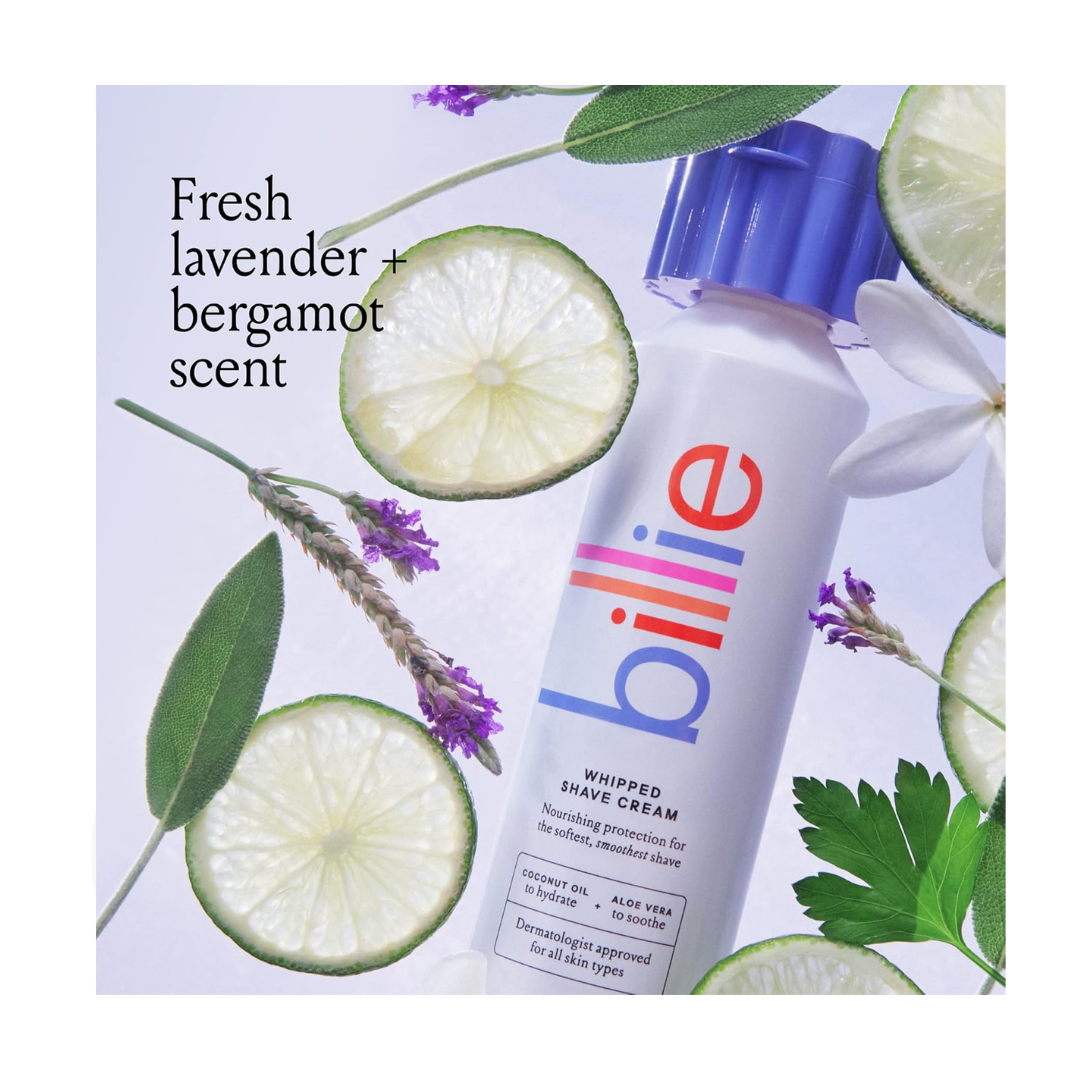 Billie Whipped Shave Cream Fresh Lavender & Bergamot Scent, 6.5 fl. oz