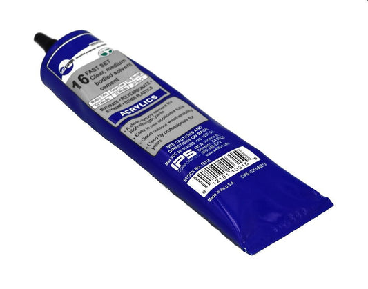 SCIGRIP 16 10315 Acrylic Cement, Low-VOC, Medium Bodied, Clear, 5 fl oz (146 mL)